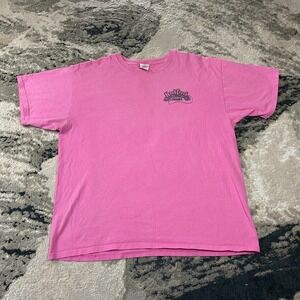 Vintage Y2K Anvil NashTrash Tours T Shirt Sz XL Pink Crew Neck Pullover